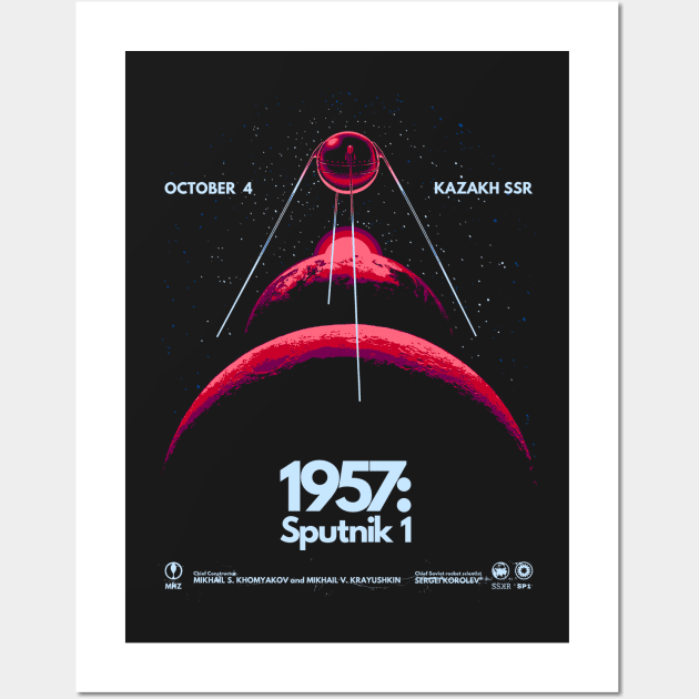 1957: SPUTNIK 1 Wall Art by metalsan